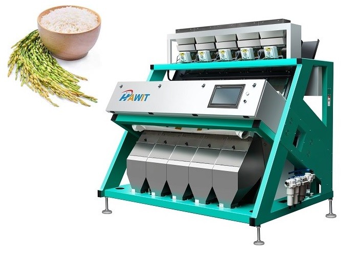 Máquina remota en tiempo real del clasificador del color de la imagen del CCD de la separación del arroz